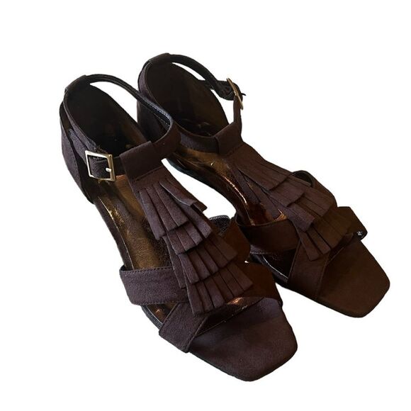 Rampage Brown Ithica Gladiator Wedge Sandals - Picture 2 of 15